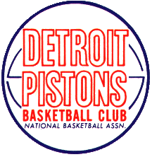 Detroit Pistons 1957-1970 Primary Logo heat sticker